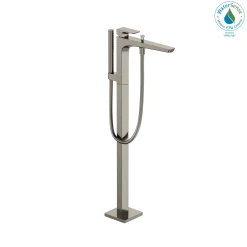 TOTO GE Single-Handle Free Standing Tub Filler with Handshower, Polished Nickel, Brass, TBG07306U#PN