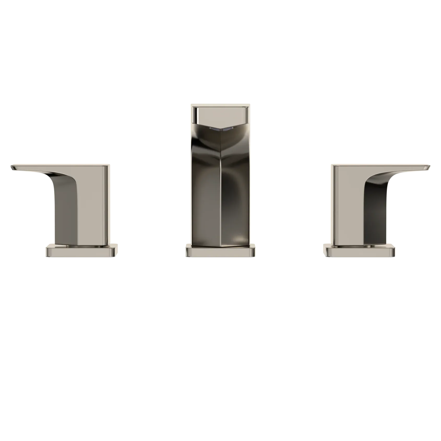 TOTO GE Two-Handle Deck-Mount Roman Tub Filler Trim, Polished Nickel, Brass, TBG07201U#PN