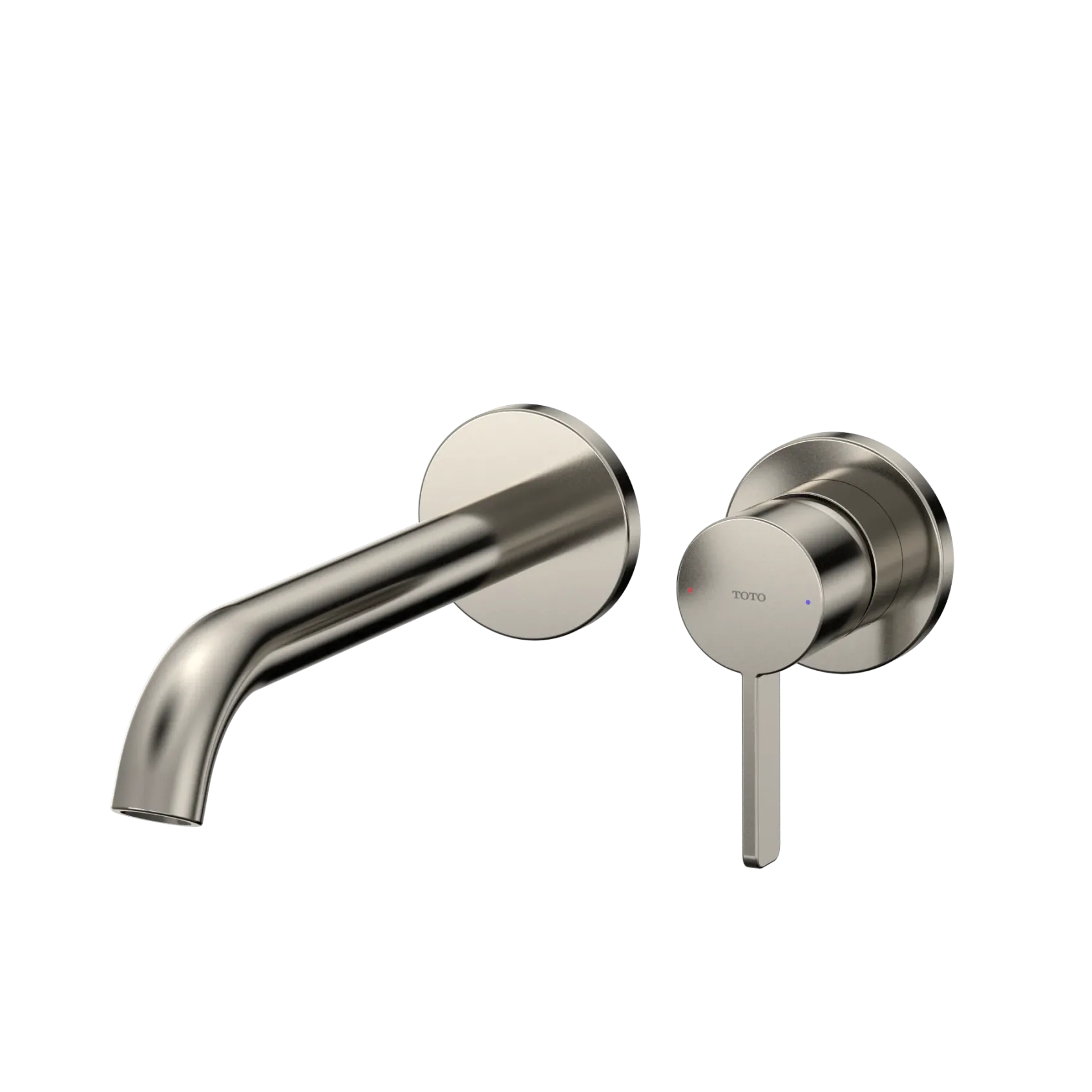 TOTO GF 1.2 GPM Wall-Mount Single-Handle Long Bathroom Faucet with COMFORT GLIDE Technology, Polished Nickel, Brass, TLG11308U#PN