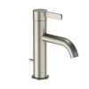 TOTO GF Series 1.2 GPM Single Handle Bathroom Sink Faucet with COMFORT GLIDE Technology and Drain Assembly, Brushed Nickel, Stainless Steel, TLG11301U#BN