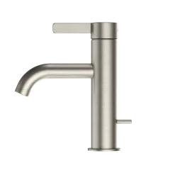 TOTO GF Series 1.2 GPM Single Handle Bathroom Sink Faucet with COMFORT GLIDE Technology and Drain Assembly, Brushed Nickel, Stainless Steel, TLG11301U#BN