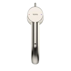 TOTO GF Series 1.2 GPM Single Handle Bathroom Sink Faucet with COMFORT GLIDE Technology and Drain Assembly, Polished Nickel, Stainless Steel, TLG11301U#PN