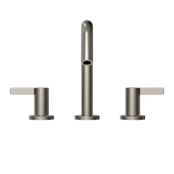 TOTO GF Series 1.2 GPM Two Lever Handle Widespread Bathroom Sink Faucet, Polished Nickel, Brass, TLG11201UA#PN