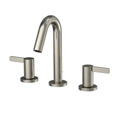 TOTO GF Series 1.2 GPM Two Lever Handle Widespread Bathroom Sink Faucet, Polished Nickel, Brass, TLG11201UA#PN