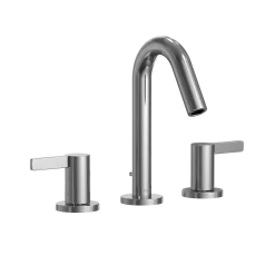 TOTO GF Series 1.2 GPM Two Lever Handle Widespread Bathroom Sink Faucet, Polished Chrome, Brass, TLG11201UA#CP