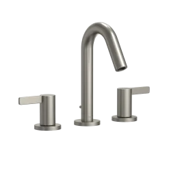 TOTO GF Series 1.2 GPM Two Lever Handle Widespread Bathroom Sink Faucet, Brushed Nickel, Brass, TLG11201UA#BN