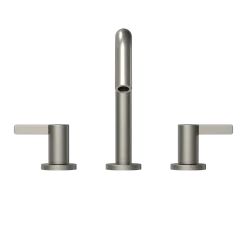 TOTO GF Series 1.2 GPM Two Lever Handle Widespread Bathroom Sink Faucet, Brushed Nickel, Brass, TLG11201UA#BN