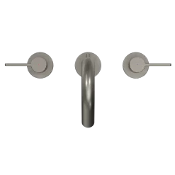 TOTO GF Series 1.2 GPM Two Lever Handle Widespread Bathroom Sink Faucet, Brushed Nickel, Brass, TLG11201UA#BN