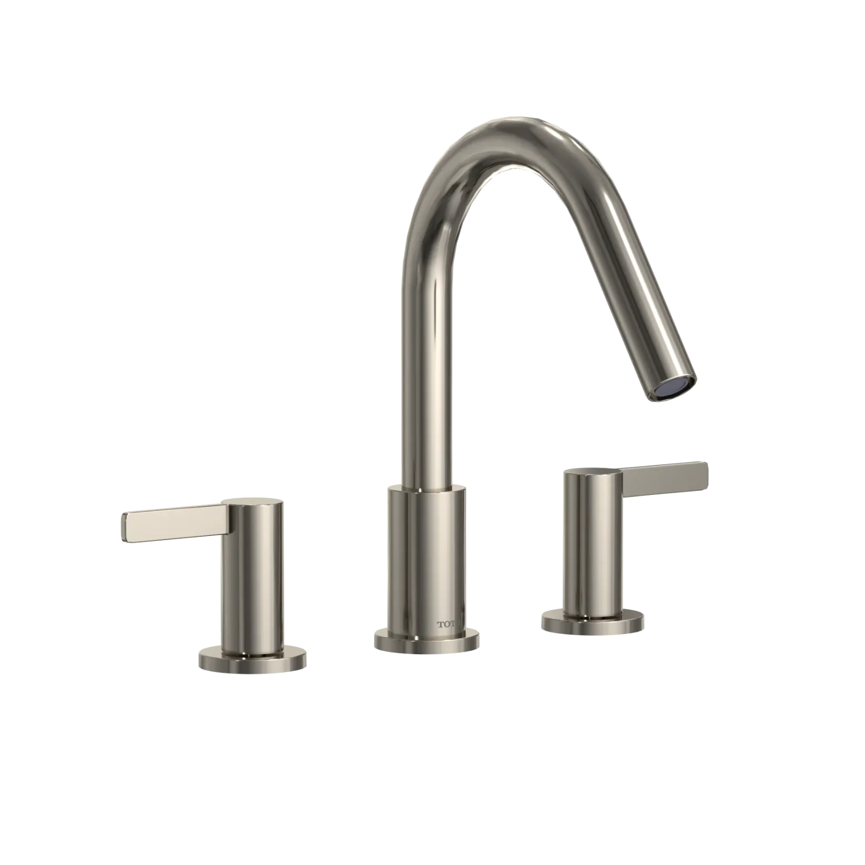 TOTO GF Two Lever Handle Deck-Mount Roman Tub Filler Trim, Polished Nickel, Brass, TBG11201UA#PN