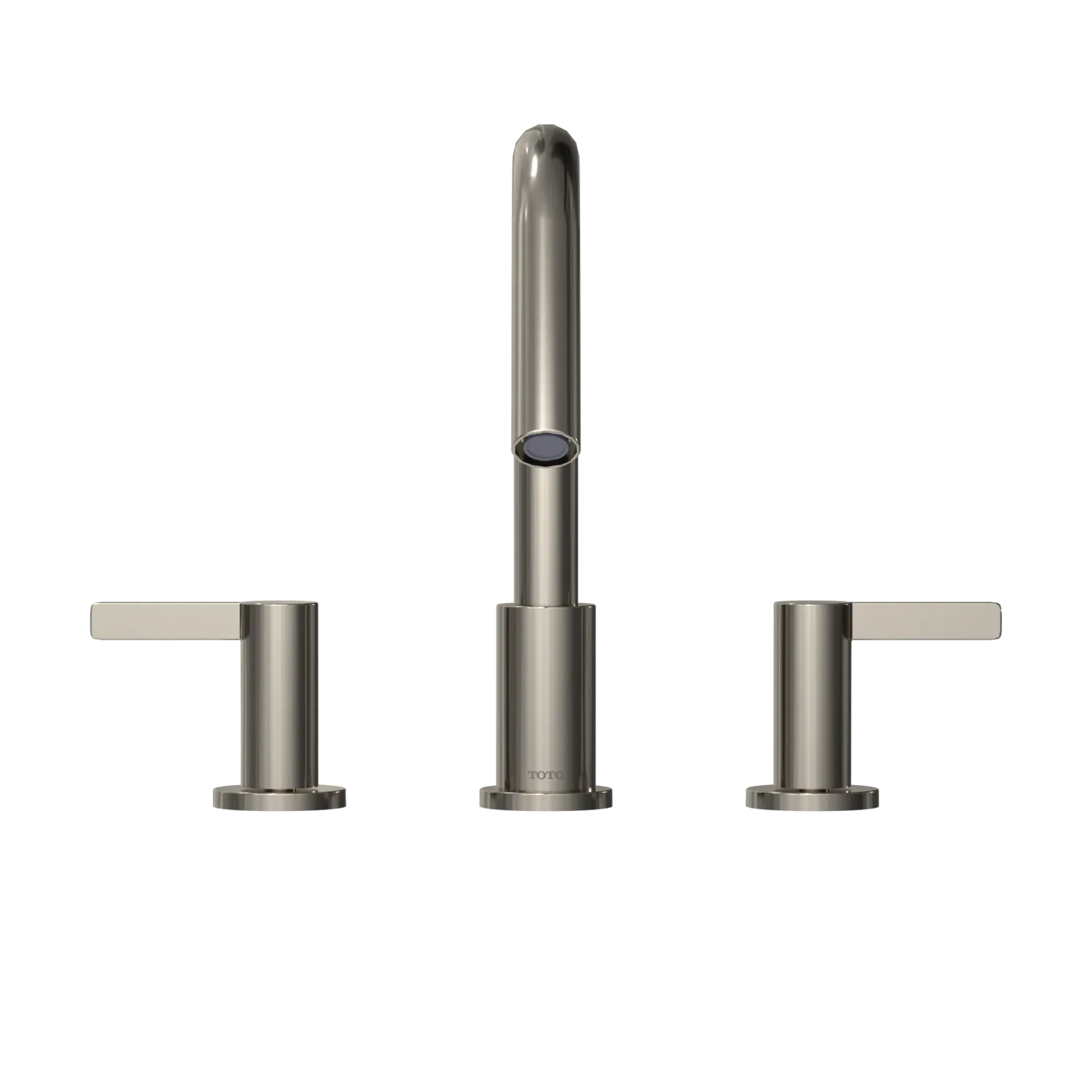 TOTO GF Two Lever Handle Deck-Mount Roman Tub Filler Trim, Polished Nickel, Brass, TBG11201UA#PN