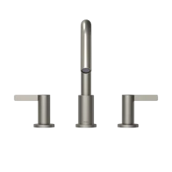 TOTO GF Two Lever Handle Deck-Mount Roman Tub Filler Trim, Brushed Nickel, Brass, TBG11201UA#BN