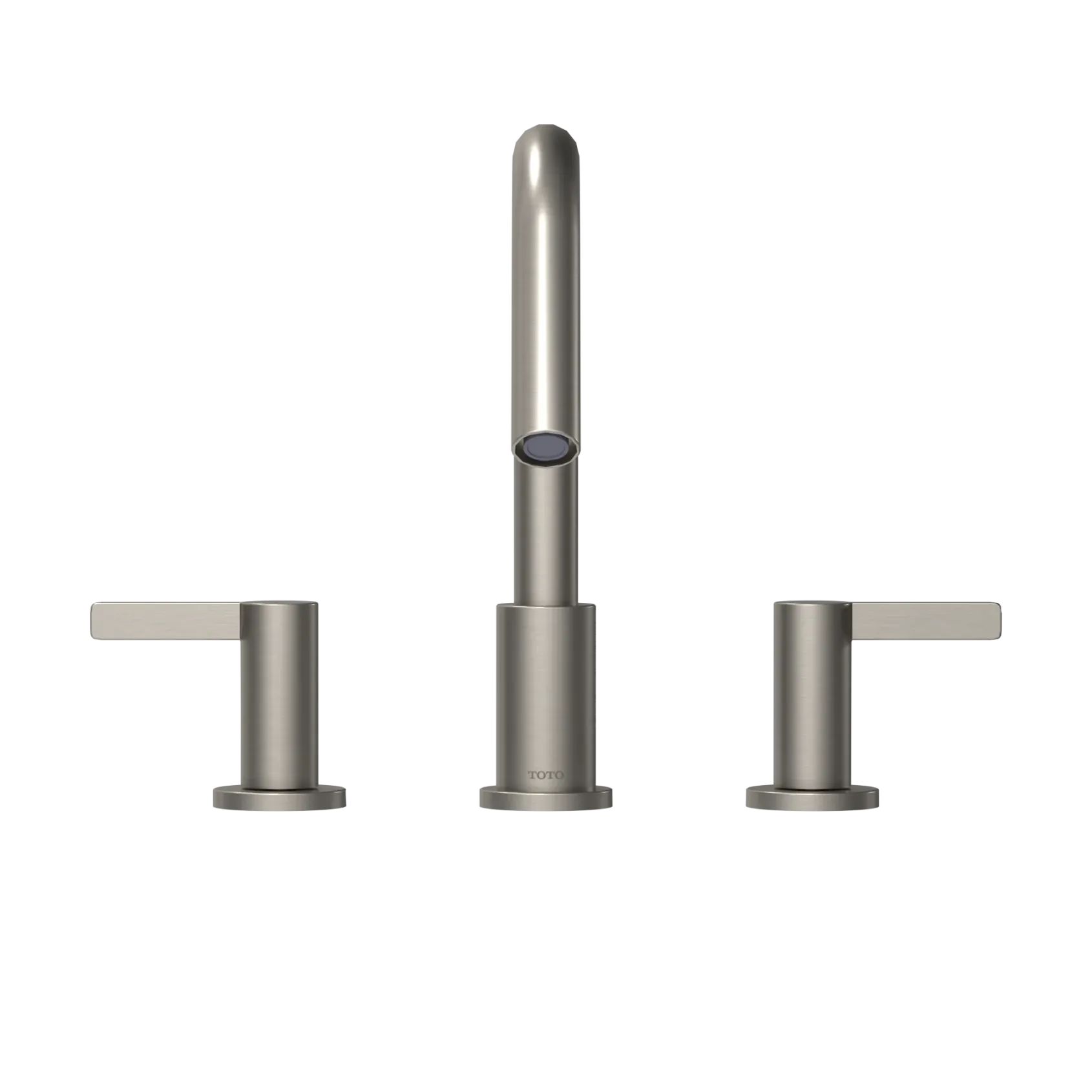 TOTO GF Two Lever Handle Deck-Mount Roman Tub Filler Trim, Brushed Nickel, Brass, TBG11201UA#BN