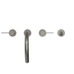 TOTO GF Two Lever Handle Deck-Mount Roman Tub Filler Trim, Brushed Nickel, Brass, TBG11201UA#BN