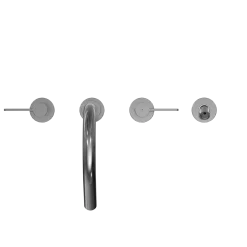 TOTO GF Two Lever Handle Deck-Mount Roman Tub Filler Trim with Handshower, Polished Chrome, Brass, TBG11202UA#CP