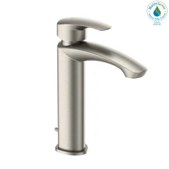 TOTO GM 1.2 GPM Single Handle Semi-Vessel Bathroom Sink Faucet with COMFORT GLIDE Technology, Brushed Nickel, Brass, TLG09303U#BN