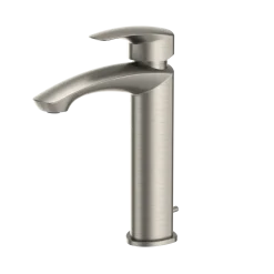 TOTO GM 1.2 GPM Single Handle Semi-Vessel Bathroom Sink Faucet with COMFORT GLIDE Technology, Brushed Nickel, Brass, TLG09303U#BN