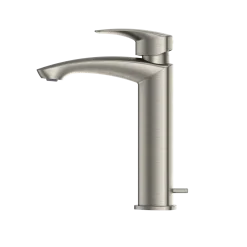 TOTO GM 1.2 GPM Single Handle Semi-Vessel Bathroom Sink Faucet with COMFORT GLIDE Technology, Brushed Nickel, Brass, TLG09303U#BN