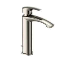 TOTO GM 1.2 GPM Single Handle Semi-Vessel Bathroom Sink Faucet with COMFORT GLIDE Technology, Polished Nickel, Brass, TLG09303U#PN