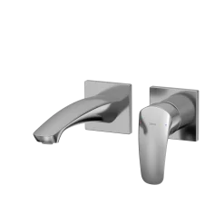 TOTO GM 1.2 GPM Wall-Mount Single-Handle Bathroom Faucet with COMFORT GLIDE Technology, Polished Chrome, Brass, TLG09307U#CP