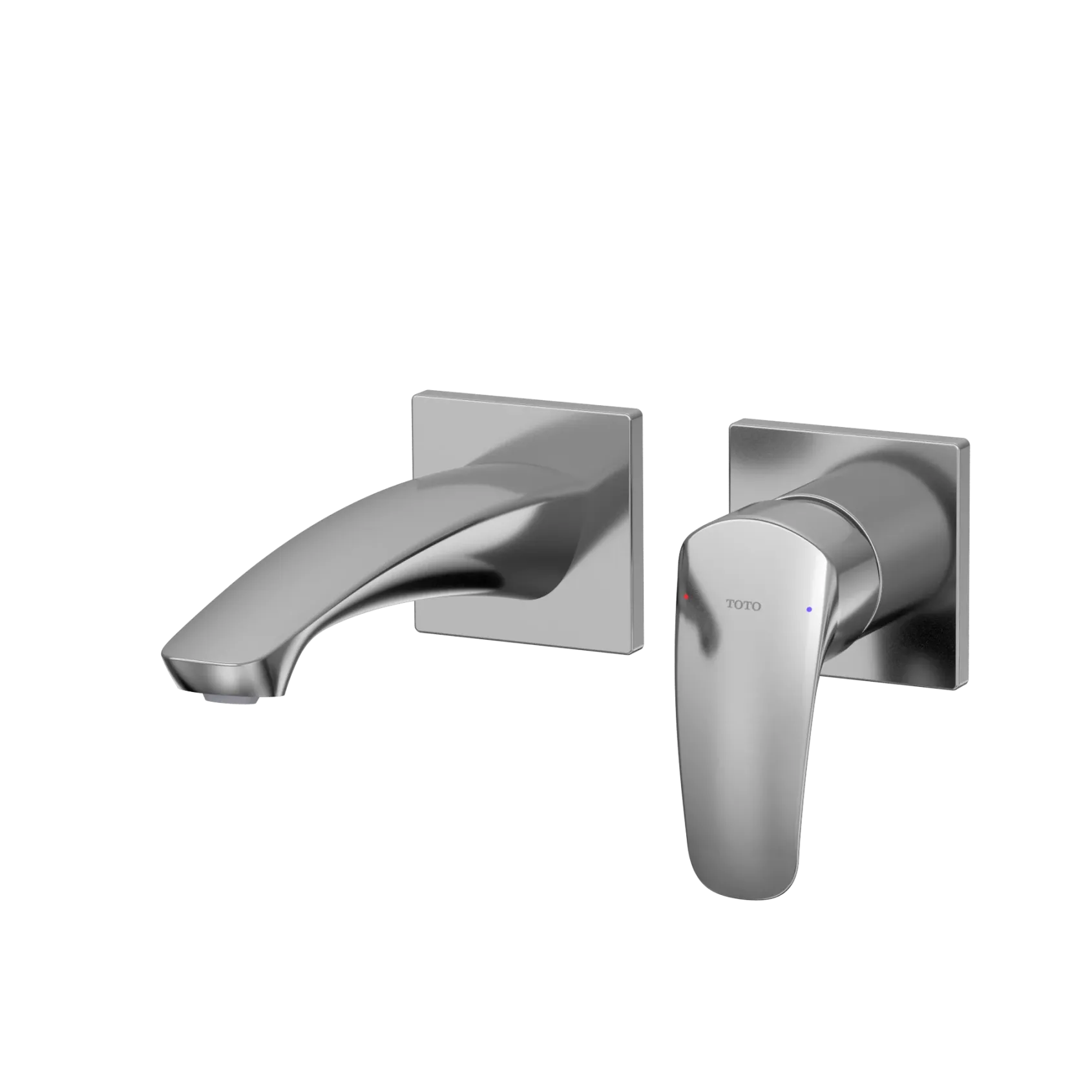 TOTO GM 1.2 GPM Wall-Mount Single-Handle Bathroom Faucet with COMFORT GLIDE Technology, Polished Chrome, Brass, TLG09307U#CP