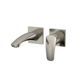 TOTO GM 1.2 GPM Wall-Mount Single-Handle Bathroom Faucet with COMFORT GLIDE Technology, Polished Nickel, Brass, TLG09307U#PN