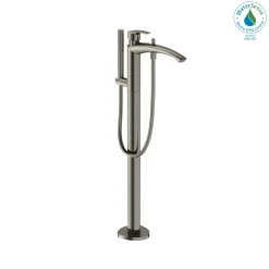 TOTO GM Single-Handle Free Standing Tub Filler with Handshower, Polished Nickel, Brass, TBG09306U#PN