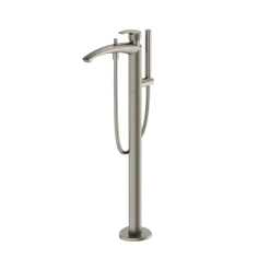 TOTO GM Single-Handle Free Standing Tub Filler with Handshower, Brushed Nickel, Brass, TBG09306U#BN