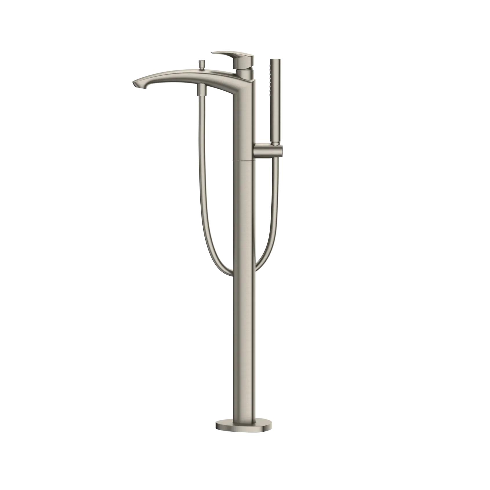 TOTO GM Single-Handle Free Standing Tub Filler with Handshower, Brushed Nickel, Brass, TBG09306U#BN