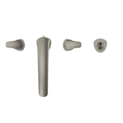 TOTO GM Two-Handle Deck-Mount Roman Tub Filler Trim with Handshower, Brushed Nickel, Brass, TBG09202U#BN