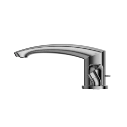 TOTO GM Two-Handle Deck-Mount Roman Tub Filler Trim with Handshower, Polished Chrome, Brass, TBG09202U#CP
