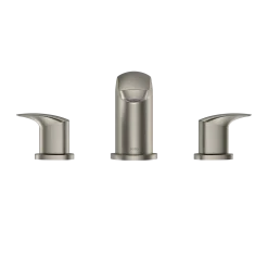 TOTO GM Two-Handle Deck-Mount Roman Tub Filler Trim, Brushed Nickel, Brass, TBG09201U#BN