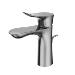 TOTO GO 1.2 GPM Single Handle Bathroom Sink Faucet with COMFORT GLIDE Technology and Drain Assembly, Polished Chrome, Brass, TLG01301U#CP