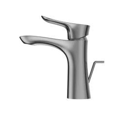 TOTO GO 1.2 GPM Single Handle Bathroom Sink Faucet with COMFORT GLIDE Technology and Drain Assembly, Polished Chrome, Brass, TLG01301U#CP