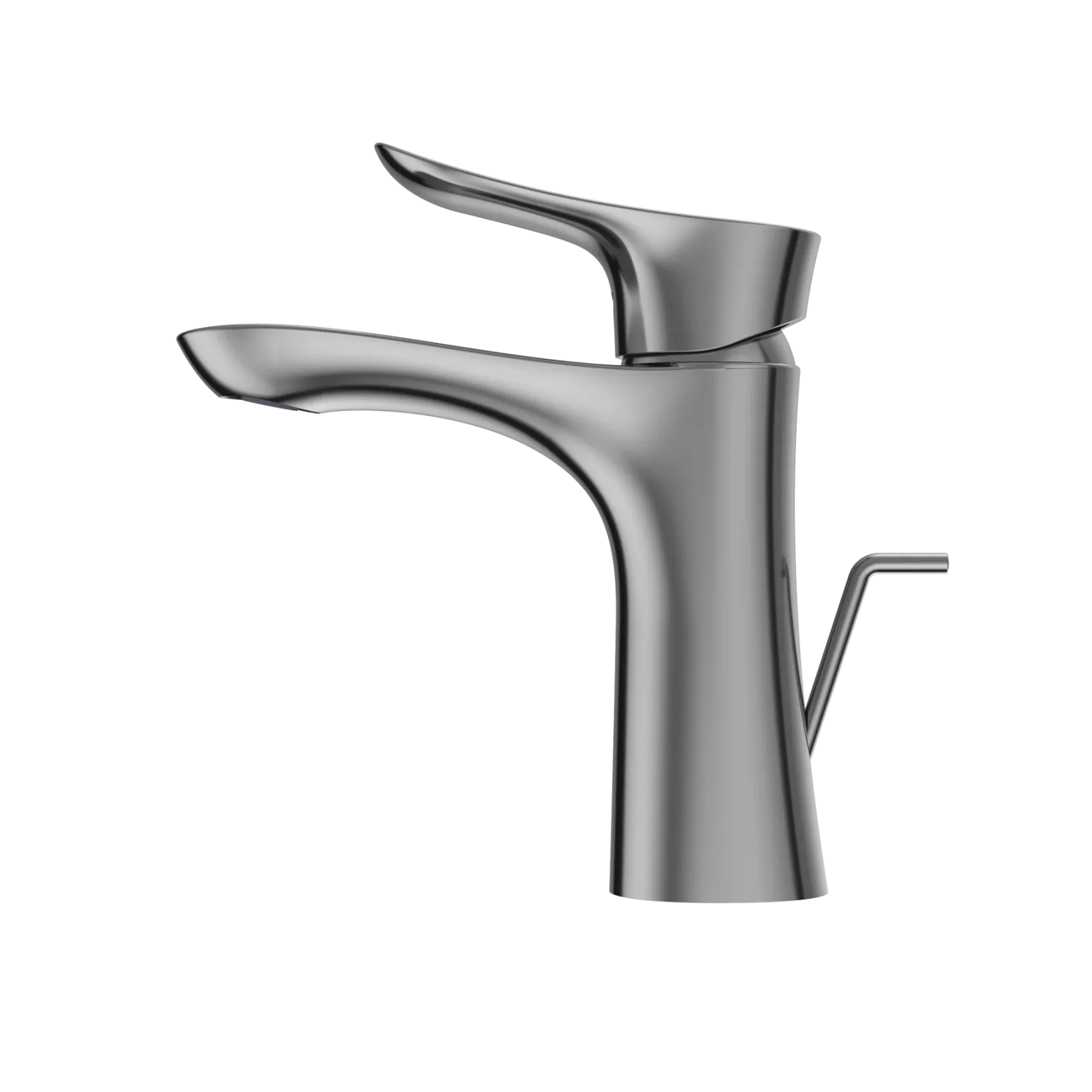 TOTO GO 1.2 GPM Single Handle Bathroom Sink Faucet with COMFORT GLIDE Technology and Drain Assembly, Polished Chrome, Brass, TLG01301U#CP