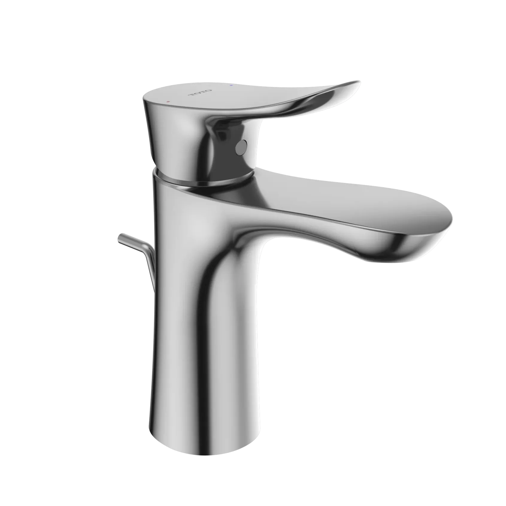 TOTO GO 1.2 GPM Single Handle Bathroom Sink Faucet with COMFORT GLIDE Technology and Drain Assembly, Polished Chrome, Brass, TLG01301U#CP