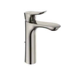 TOTO GO 1.2 GPM Single Handle Semi-Vessel Bathroom Sink Faucet with COMFORT GLIDE Technology, Polished Nickel, Brass, TLG01304U#PN