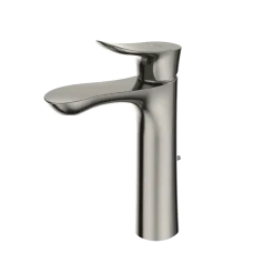 TOTO GO 1.2 GPM Single Handle Semi-Vessel Bathroom Sink Faucet with COMFORT GLIDE Technology, Polished Nickel, Brass, TLG01304U#PN