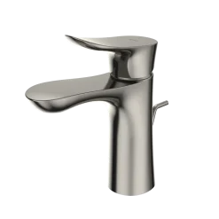 TOTO GO 1.2 GPM Single Handle Bathroom Sink Faucet with COMFORT GLIDE Technology and Drain Assembly, Polished Nickel, Brass, TLG01301U#PN
