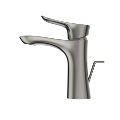 TOTO GO 1.2 GPM Single Handle Bathroom Sink Faucet with COMFORT GLIDE Technology and Drain Assembly, Polished Nickel, Brass, TLG01301U#PN