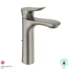 TOTO GO 1.2 GPM Single Handle Semi-Vessel Bathroom Sink Faucet with COMFORT GLIDE Technology, Polished Chrome, Brass, TLG01304U#CP
