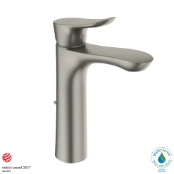 TOTO GO 1.2 GPM Single Handle Semi-Vessel Bathroom Sink Faucet with COMFORT GLIDE Technology, Polished Chrome, Brass, TLG01304U#CP