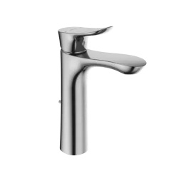 TOTO GO 1.2 GPM Single Handle Semi-Vessel Bathroom Sink Faucet with COMFORT GLIDE Technology, Polished Chrome, Brass, TLG01304U#CP