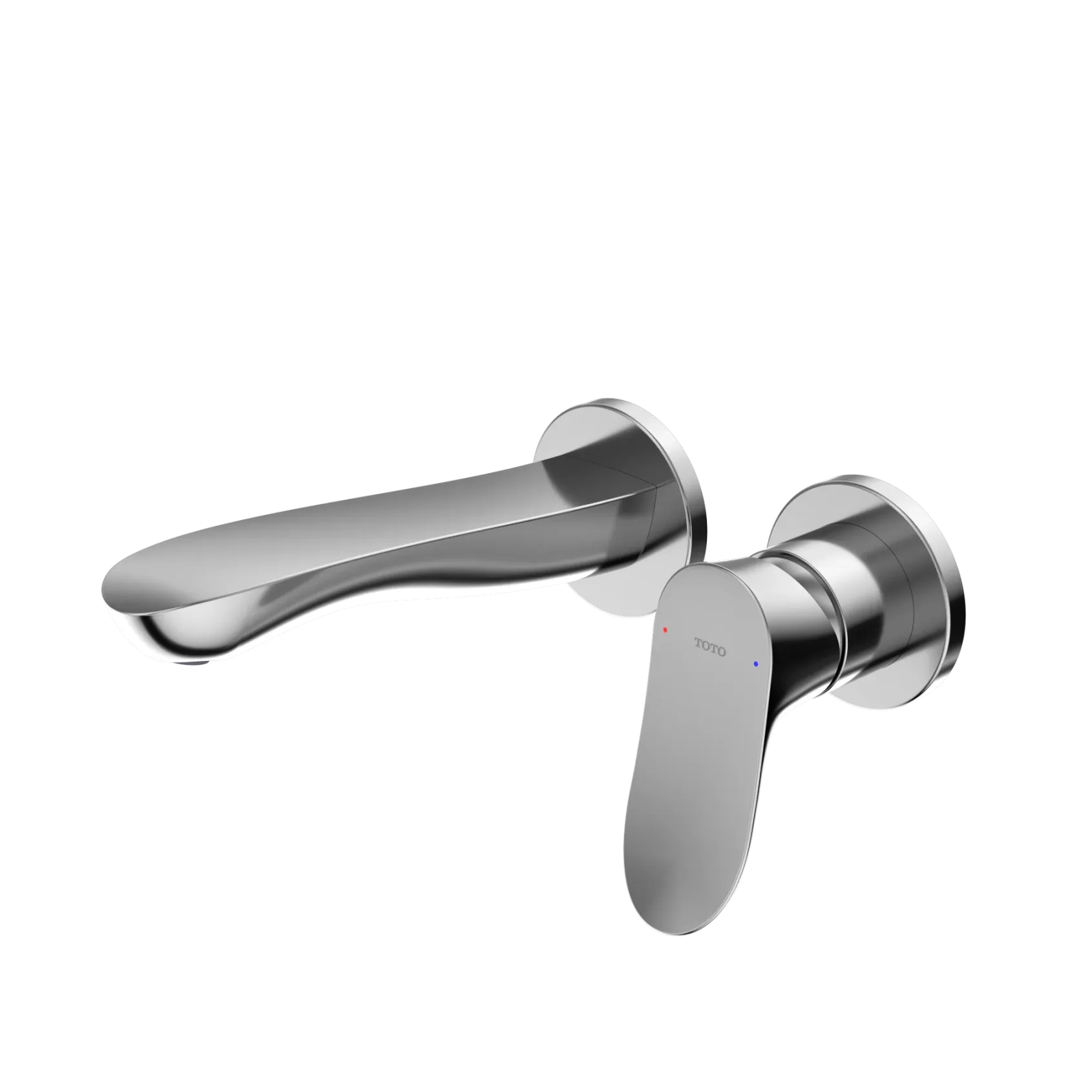 TOTO GO 1.2 GPM Wall-Mount Single-Handle Bathroom Faucet with COMFORT GLIDE Technology, Polished Chrome, Brass, TLG01310UA#CP