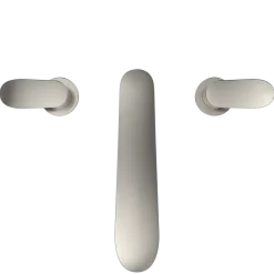 TOTO GO Two-Handle Deck-Mount Roman Tub Filler Trim, Polished Nickel, Brass, TBG01201U#PN