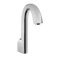 TOTO Gooseneck Wall-Mount ECOPOWER 0.35 GPM Electronic Touchless Sensor Bathroom Faucet, Polished Chrome, Brass, TEL163-D20E#CP