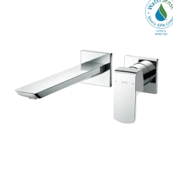 TOTO GR 1.2 GPM Wall-Mount Single-Handle Bathroom Faucet with COMFORT GLIDE Technology, Polished Chrome, Brass, TLG02311U#CP