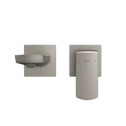 TOTO GR 1.2 GPM Wall-Mount Single-Handle Bathroom Faucet with COMFORT GLIDE Technology, Brushed Nickel, Brass, TLG02311U#BN