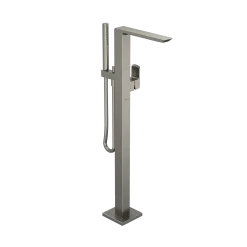 TOTO GR Single-Handle Freestanding Tub Filler Faucet with Handshower, Brushed Nickel, Brass, TBG02306U#BN
