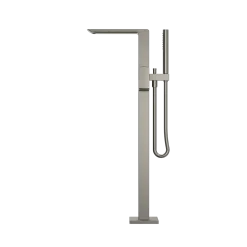 TOTO GR Single-Handle Freestanding Tub Filler Faucet with Handshower, Brushed Nickel, Brass, TBG02306U#BN