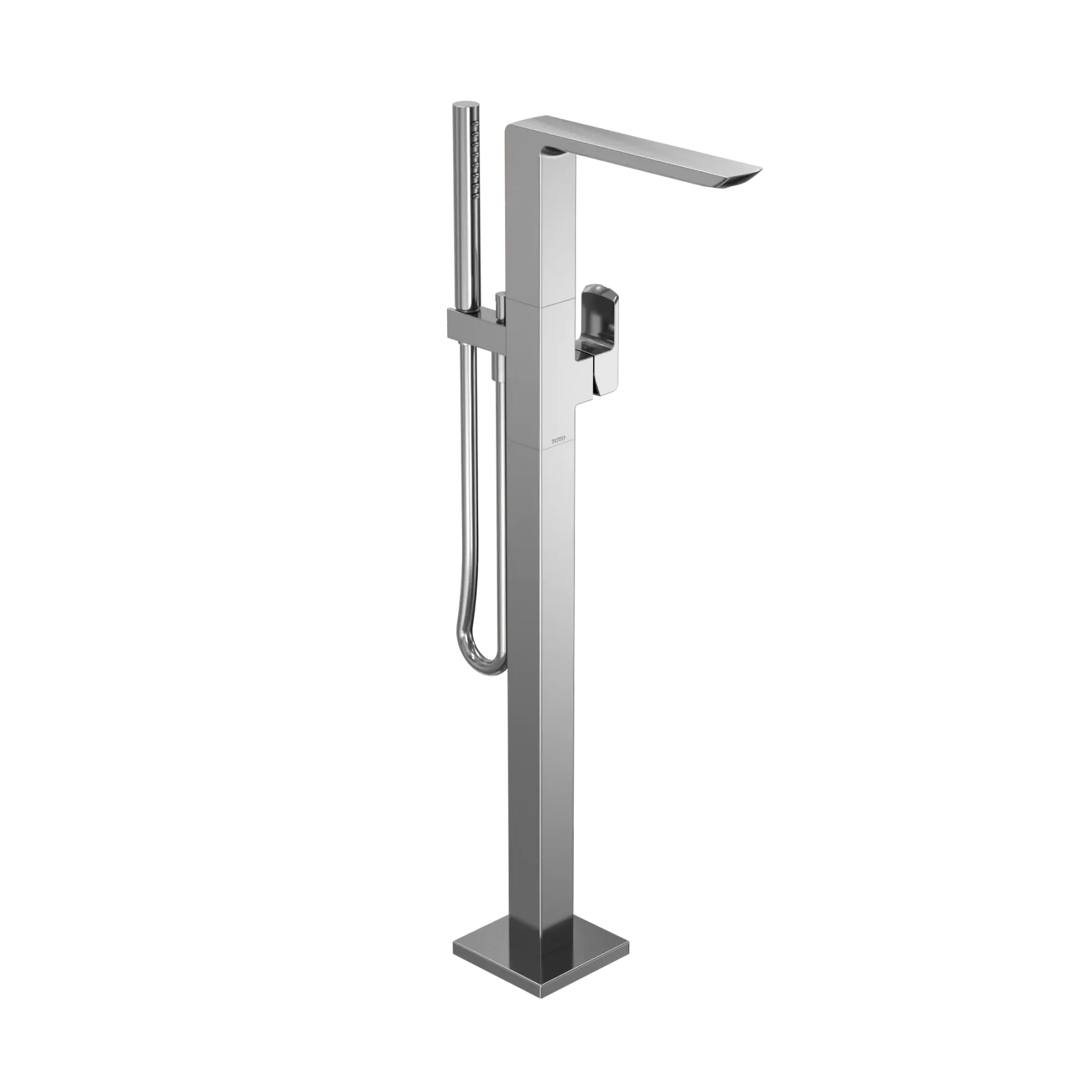 TOTO GR Single-Handle Freestanding Tub Filler Faucet with Handshower, Polished Chrome, Brass, TBG02306U#CP